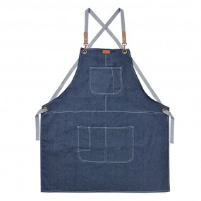 2KT041.043 Kitchen Apron 82x70 cm Blue Polyester