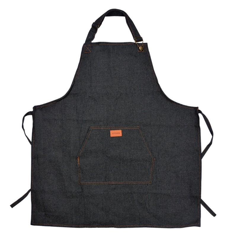 KT041.044 Kitchen Apron 74x65 cm Blue Polyester