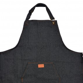 2KT041.044 Kitchen Apron 74x65 cm Blue Polyester