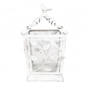 26Y5670 Lantern 20x20x35 cm White Metal Glass