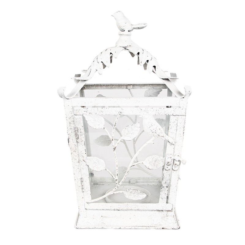 6Y5670 Lantern 20x20x35 cm White Metal Glass