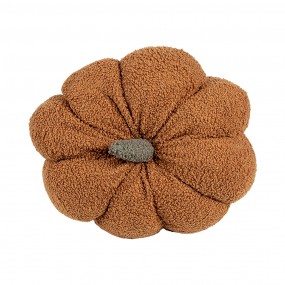 2KG033.008CH Decorative Cushion Pumpkin Ø 28x18 cm Brown Fabric