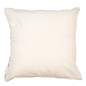 2KT021.354 Cushion Cover 45x45 cm White Red Polyester Christmas Square