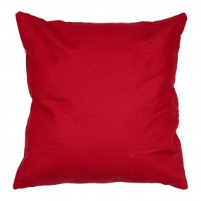 2KT021.355 Cushion Cover 45x45 cm Red White Polyester Christmas Square