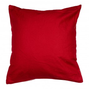 2KT021.356 Cushion Cover 45x45 cm Red White Polyester Reindeer Square