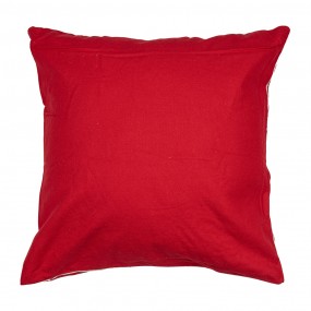 2KT021.358 Cushion Cover 45x45 cm Red White Polyester Christmas Square