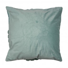 2KT021.361 Cushion Cover 45x45 cm Green Polyester Flower Square