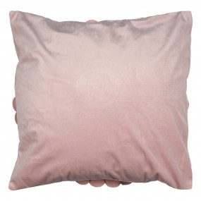 2KT021.363 Cushion Cover 45x45 cm Pink Polyester Flower Square