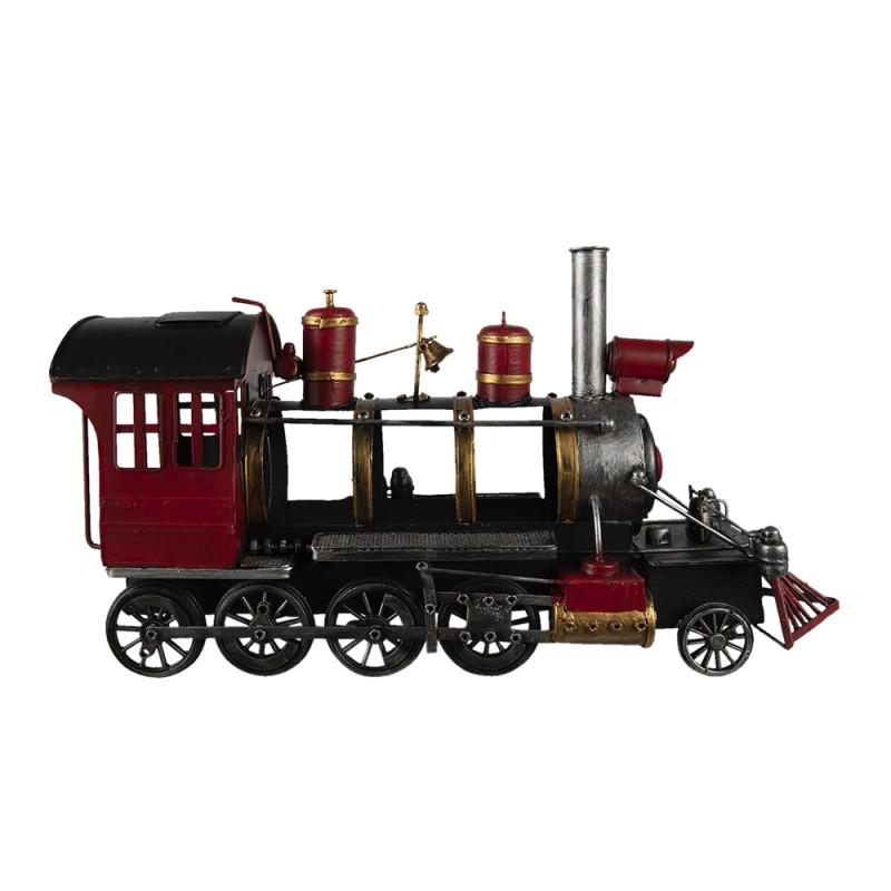 6Y4615 Miniature décorative Train 42x13x23 cm Rouge Fer Train miniature