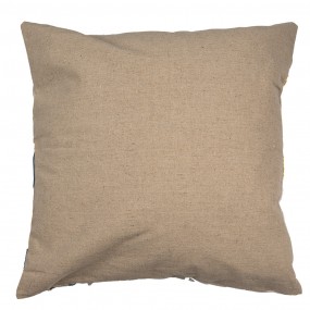 2KT021.367 Housse de coussin 45x45 cm Beige Blanc Polyester Fleurs Carré