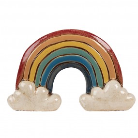 26CE1865 Planter 26x9x16 cm Red Ceramic Rainbow