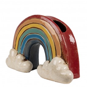 26CE1865 Fioriera 26x9x16 cm Rosso Ceramica Arcobaleno