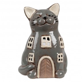 6CE1904 Tealight Holder Cat...