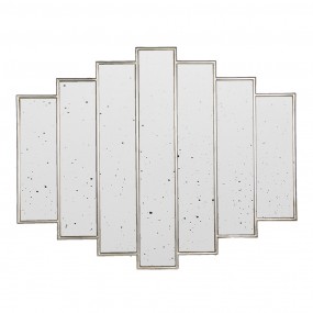 252S216 Mirror 80x100 cm Silver colored Glass Large Mirror