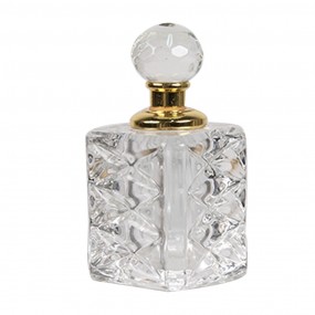 26GL5017 Parfum Flesje 3x3x7 cm Transparant Glas