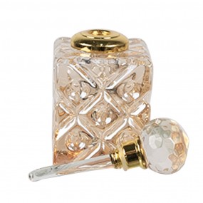 26GL5018 Parfum Flesje 3x3x7 cm Transparant Glas