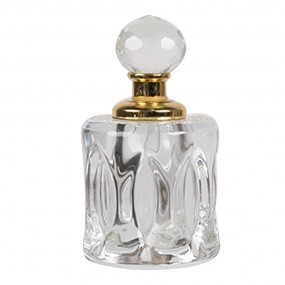 26GL5019 Parfum Flesje Ø 3x7 cm Transparant Glas