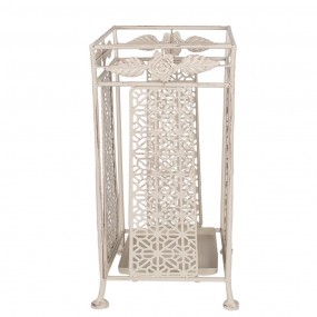 26Y5664 Umbrella Stand 24x24x49 cm White Metal Umbrella Holder