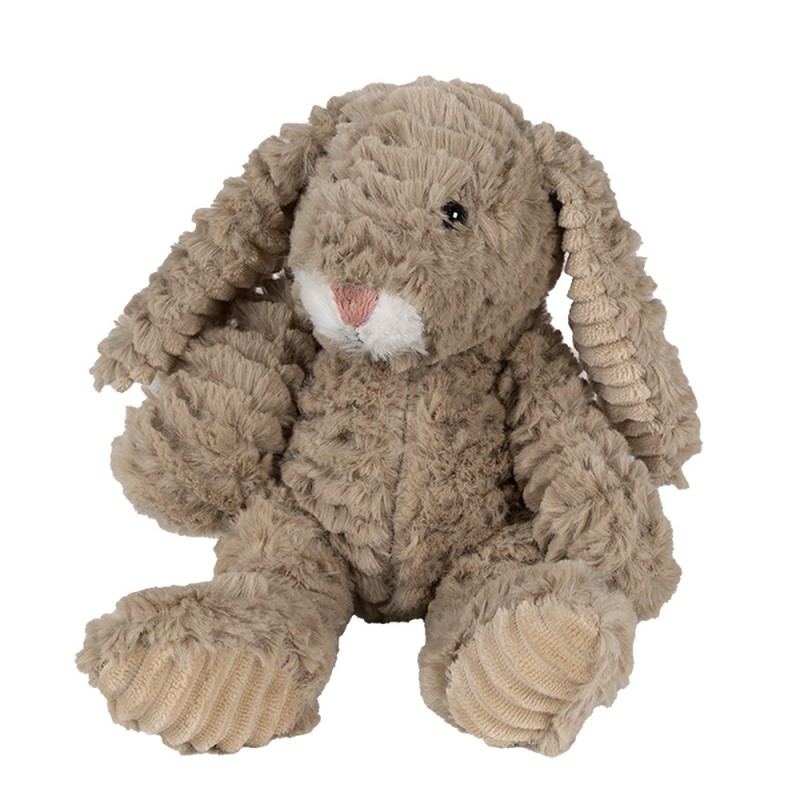 TW0591 Knuffel Konijn 21 cm Bruin Pluche