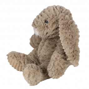 2TW0591 Knuffel Konijn 21 cm Bruin Pluche