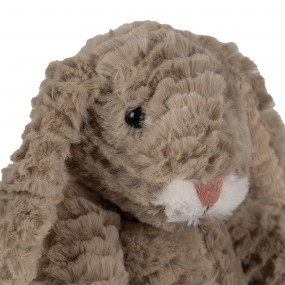 2TW0591 Knuffel Konijn 21 cm Bruin Pluche