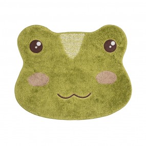 2BM0005 Badematte 60x48x1 cm Grün Polyester Frosch