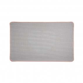 2BM0008P Bath Mat 78x48x1 cm Pink Polyester Heart Rectangle