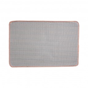 2BM0009P Bath Mat 58x38x1 cm Pink Polyester Star Rectangle