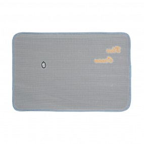 2BM0011 Bath Mat 58x38x1 cm Blue Grey Polyester Rectangle