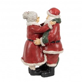 26PR2780GG Kerstdecoratie Beeld Kerstman 10x10x16 cm Rood Kunststof