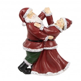 26PR3912GG Christmas Decoration Figurine Santa Claus 12x8x15 cm Red Plastic