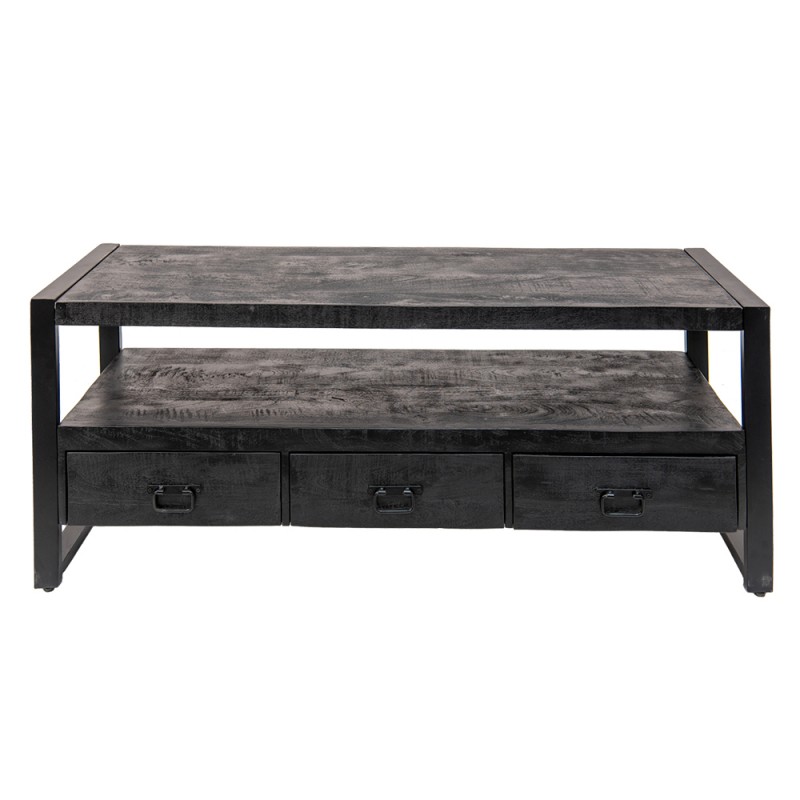 MT5H0624 TV Cabinet 150x45x60 cm Black Wood TV Furniture