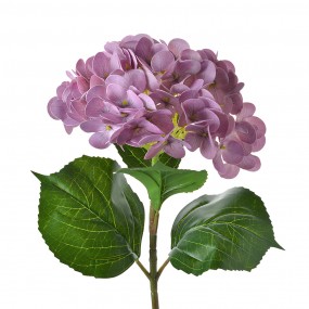 25PL0069 Artificial Flower Hydrangea 67 cm Purple Plastic