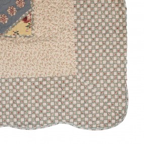 2Q203.060 Bedspread 180x250 cm Green Beige Polyester Quilt