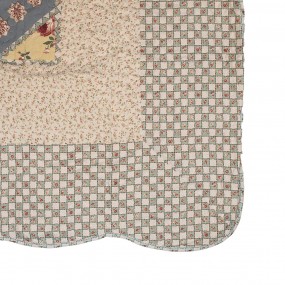 2Q203.061 Bedspread 230x250 cm Green Beige Polyester Quilt