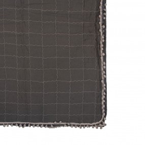 2Q209.061 Bedspread 220x240 cm Grey Polyester Quilt