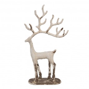 25Y1279 Decorative Figurine Set of 3 Deer 51x11x64 / 23x7x43 / 16x6x28 cm White Metal