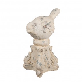 26MG0058 Statuetta decorativa Uccello 33x21x47 cm Beige Materiale ceramico