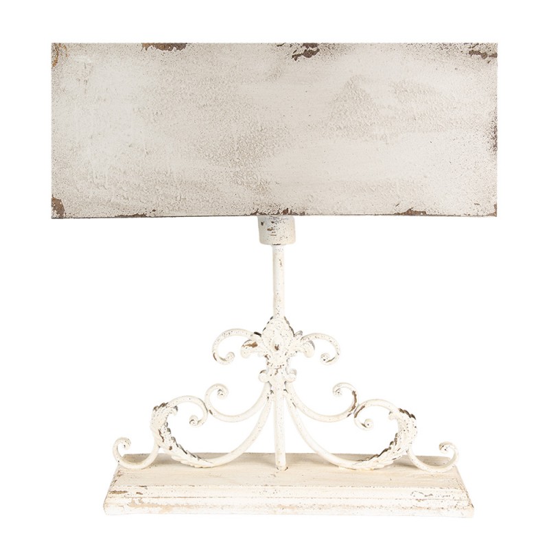 6LMC0108 Lampe de table 50x20x56 cm Beige Bois Métal