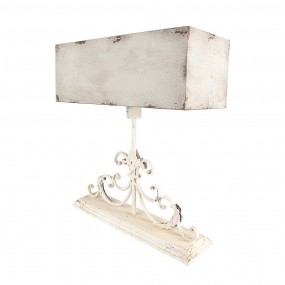 26LMC0108 Lampe de table 50x20x56 cm Beige Bois Métal