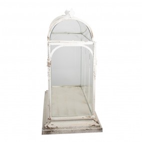 250802 Decoratie Kweekkastje 56x32x65 cm Beige Metaal Glas Kweekbak