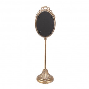 262S307 Table Mirror 13x11x46 cm Gold colored Metal Glass Oval