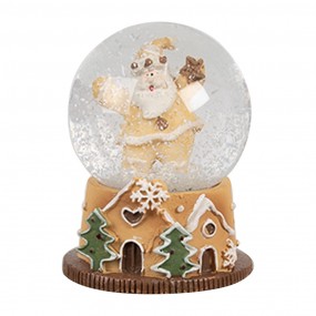 265764 Snow Globe Ø 5x6 cm Brown Glass Plastic