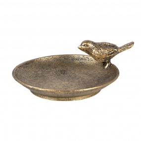 26Y5663 Decorative Bowl 10x9x4 cm Gold colored Metal Bird