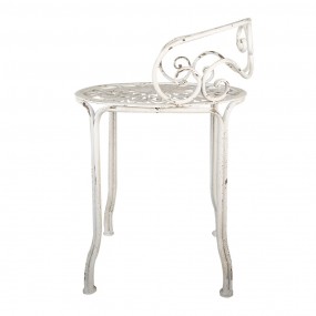 26Y5666 Stool Ø 44x67 cm White Metal Plant Table