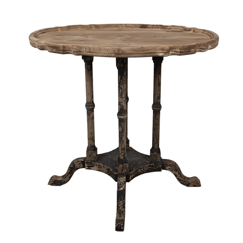 5H0690 Side Table 66x42x64 cm Brown Wood