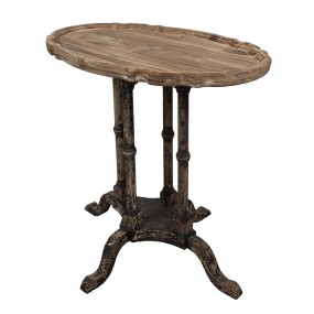 25H0690 Side Table 66x42x64 cm Brown Wood