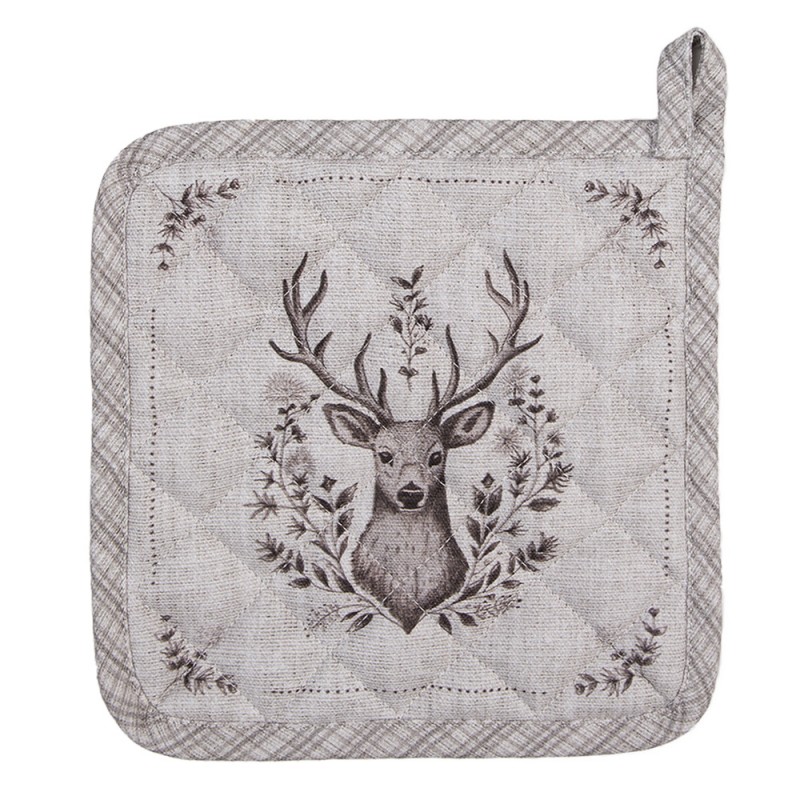 GTW45 Manique 20x20 cm Beige Coton Cerf