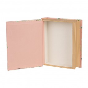 266018 Boîte de rangement Livres 17x14x5 cm Rose Carton Rectangle