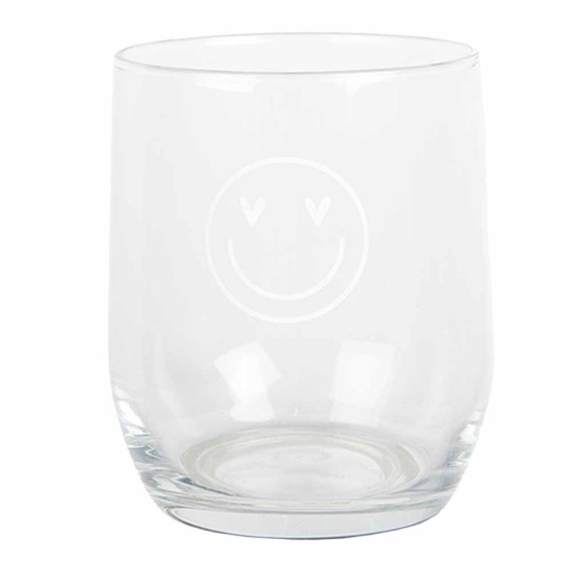 BHSGL0006 Verre d'eau 300 ml Transparent Verre Smile Gobelet